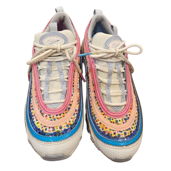Nike Air Max 97 SE Multicolor Rainbow Running Shoes Youth 5.5Y Women’s 7 - Picture 2 of 6